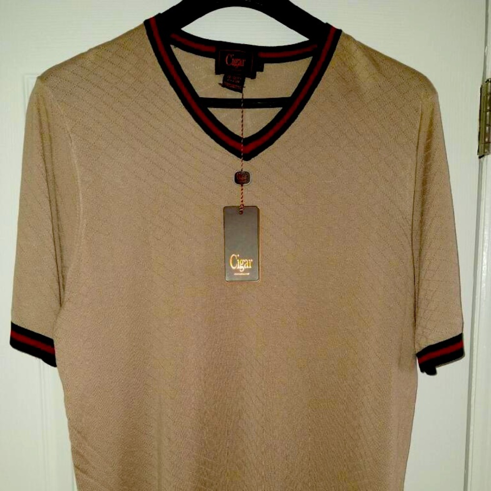 New Cigar brand Gucci look SS sweater XL size